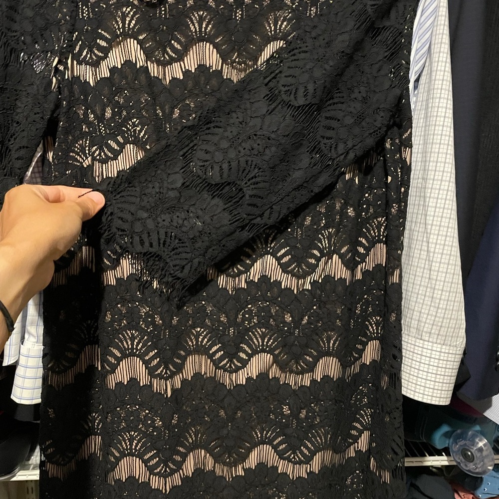 Black and Tan lace dress - Picture 3 of 6